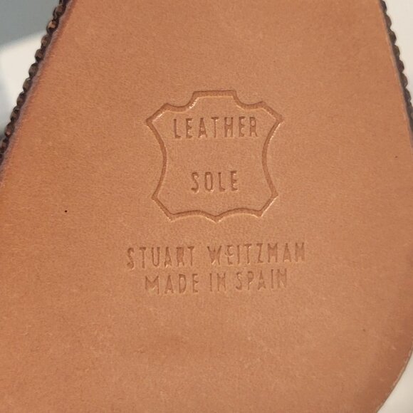 Stuart Weitzman Gold Glitter Heels - Picture 3 of 4